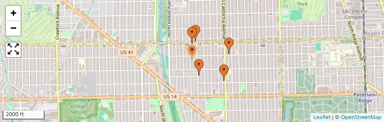Related schools map