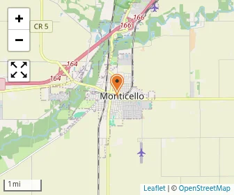 Map of Monticello Christian Academy