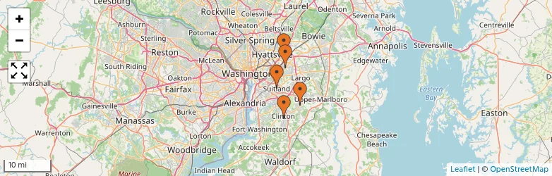 Related schools map