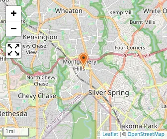 Map of Yeshiva Of Greater Washington Girls Division