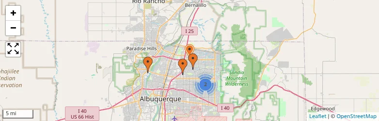 Related schools map