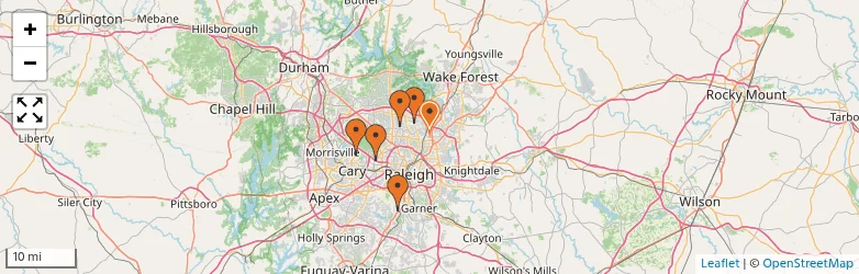 Related schools map