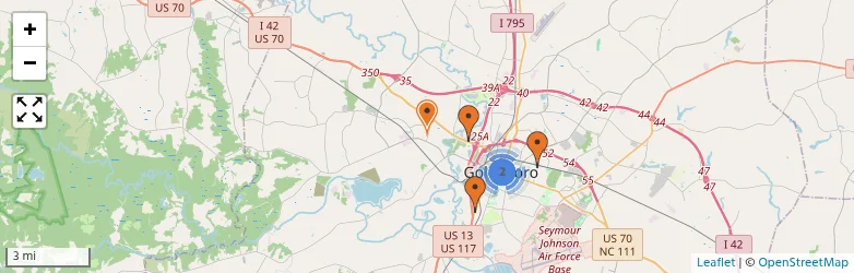 Related schools map