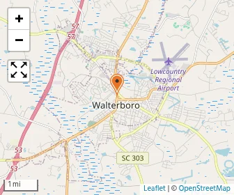 Map of North Walterboro Christian Academy