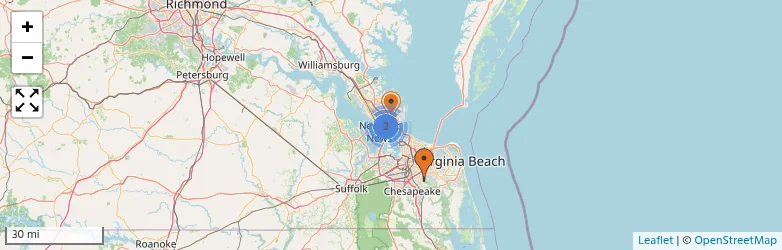 Related schools map