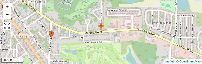 Related schools map