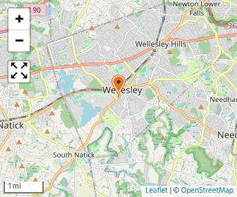 Map of Wellesley Montessori School