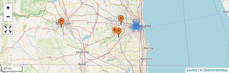 Related schools map
