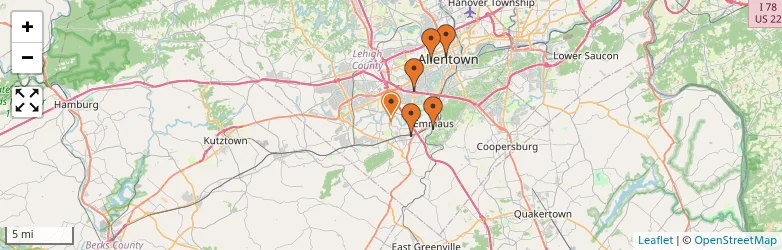 Related schools map