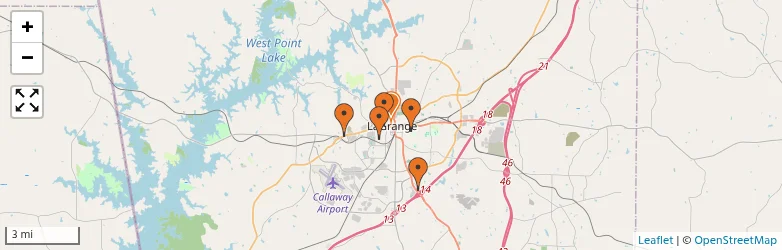 Related schools map
