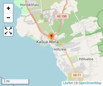 Map of International Christian Schools Kona