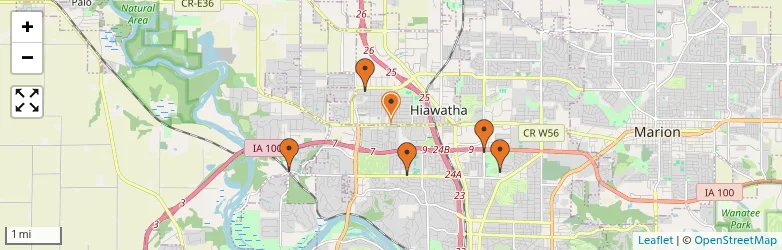 Related schools map