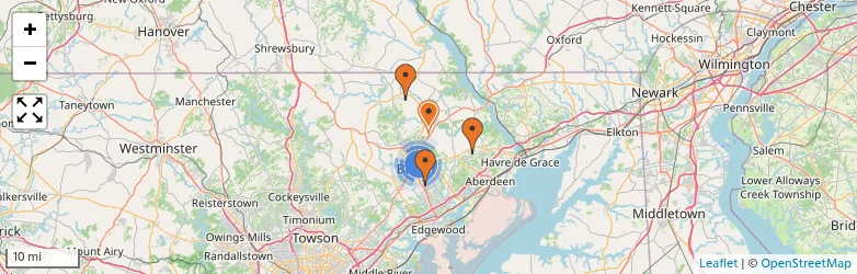 Related schools map