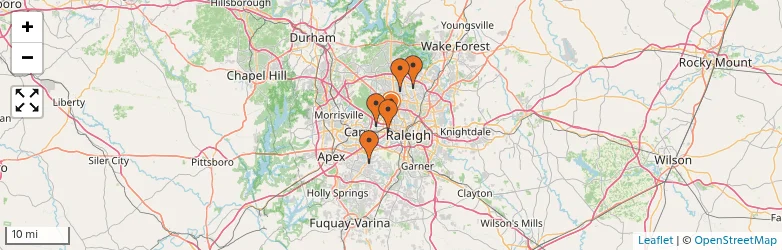 Related schools map