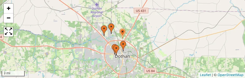 Related schools map