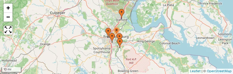 Related schools map