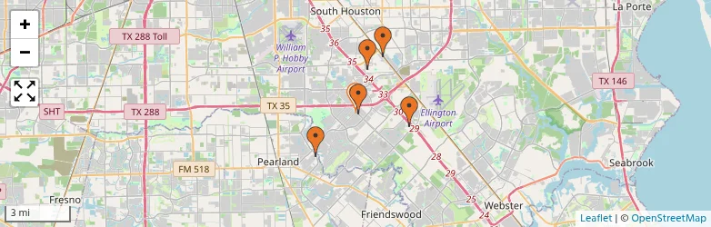 Related schools map