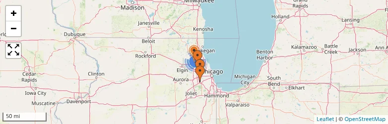Related schools map