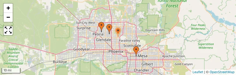 Related schools map