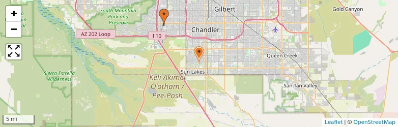 Related schools map