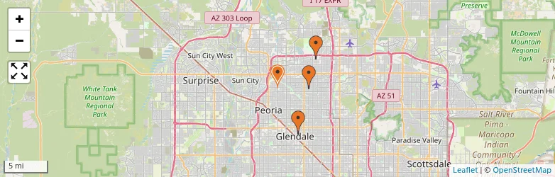 Related schools map