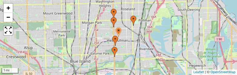 Related schools map