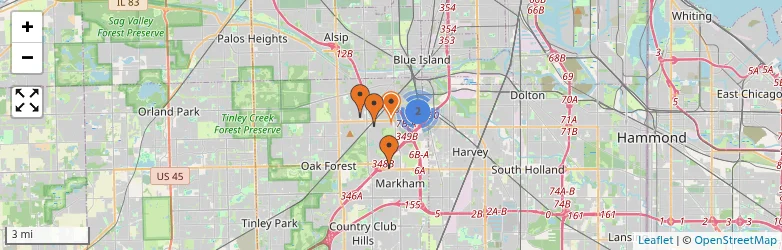 Related schools map