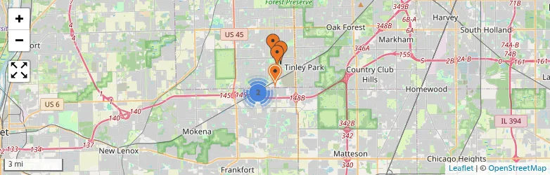 Related schools map