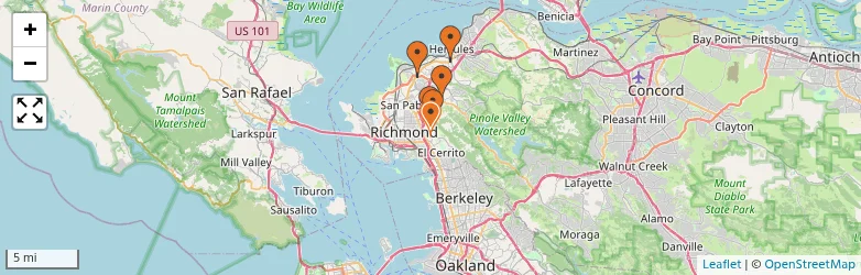 Related schools map