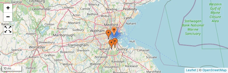 Related schools map