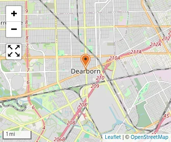 Map of Univ Of Michigan Dearborn Ecec