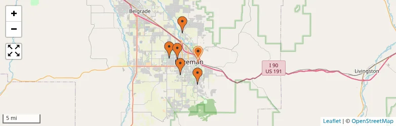 Related schools map