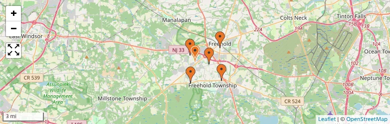 Related schools map
