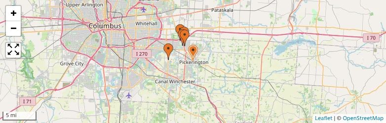 Related schools map
