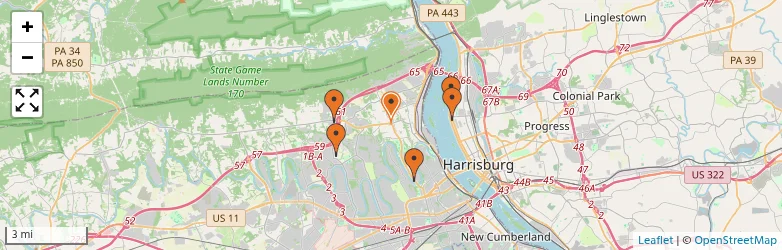 Related schools map