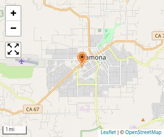 Map of Ramona Lutheran Church And School