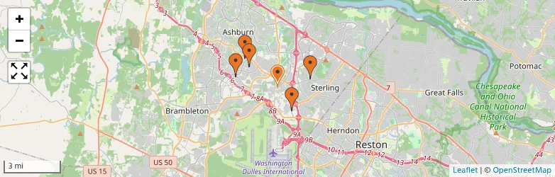 Related schools map