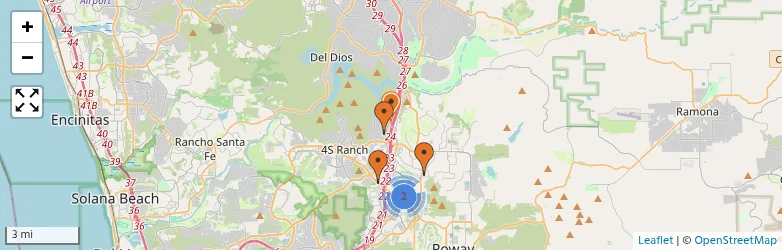 Related schools map
