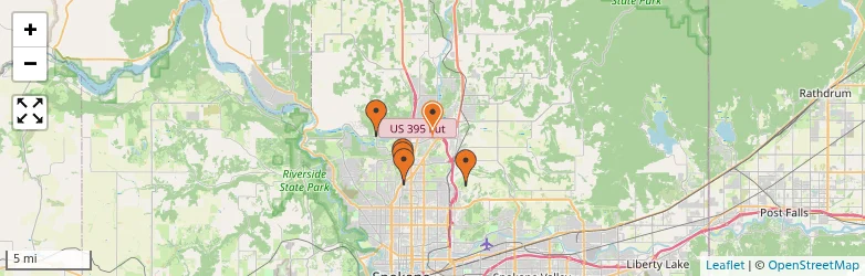 Related schools map