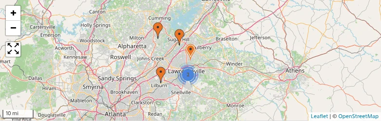 Related schools map