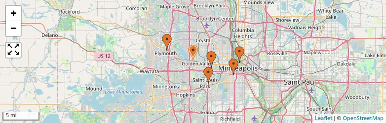 Related schools map