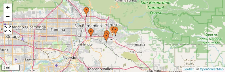 Related schools map