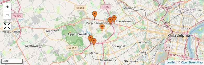 Related schools map