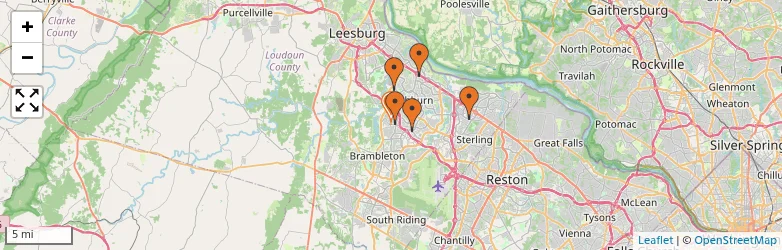 Related schools map