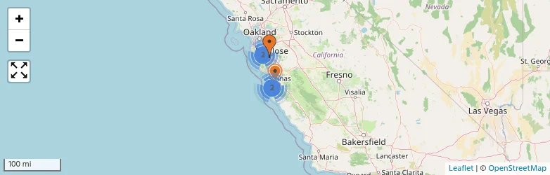 Related schools map