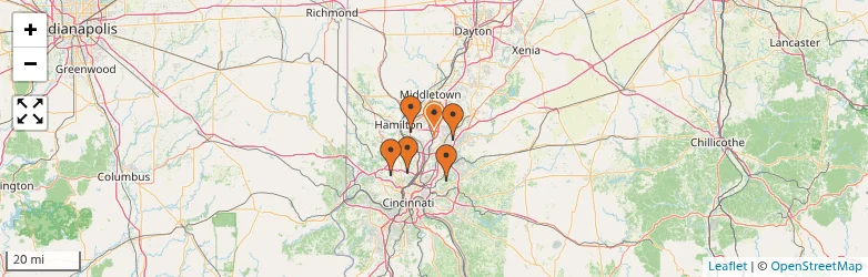 Related schools map