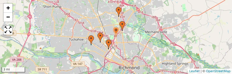 Related schools map