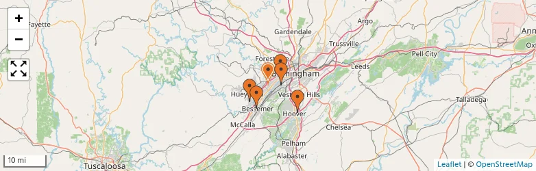 Related schools map