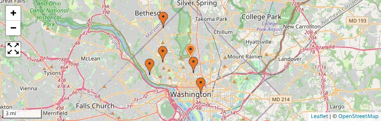Related schools map