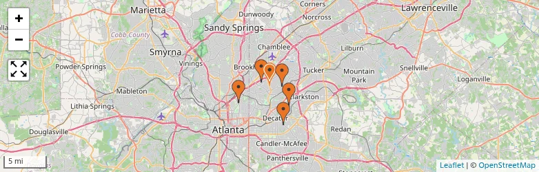 Related schools map